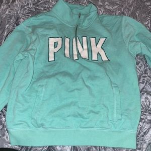 Pink quarter zip pullover